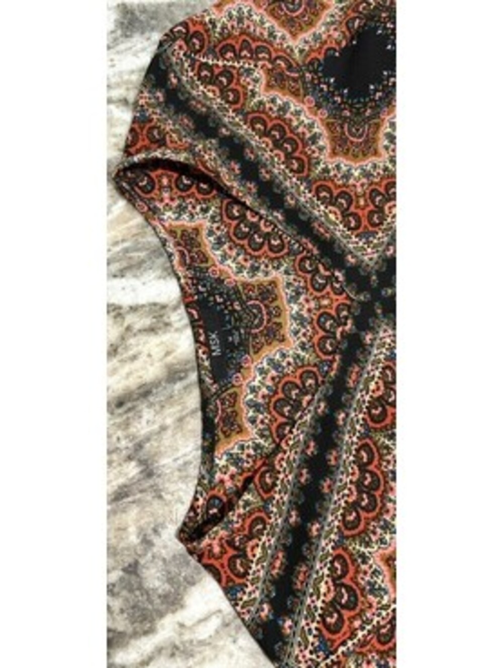 MSK Dress Paisley Print Comfy Perfect for fall brunch GUC - Picture 6 of 6